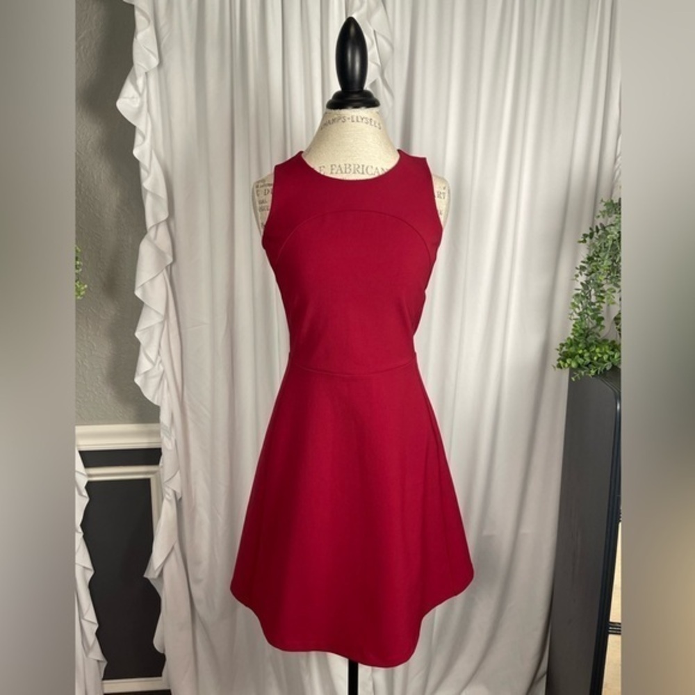 Madewell Burgundy Red Sleeveless Fit & Flare Dress Size 4